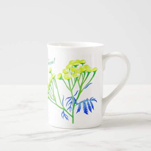 Tansy on a Bone中国マグカップ ボーンチャイナマグカップ (右)