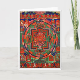Tantric Buddhist Mandala Greeting Card カード