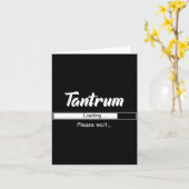 Tantrum Loading Please Wait Funny Mood  カード (黄色い花)