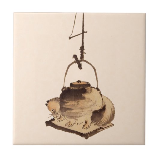 Tanukiのやかん タイル (正面)