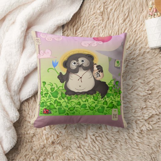 Tanukiの枕 クッション (ブランケット)