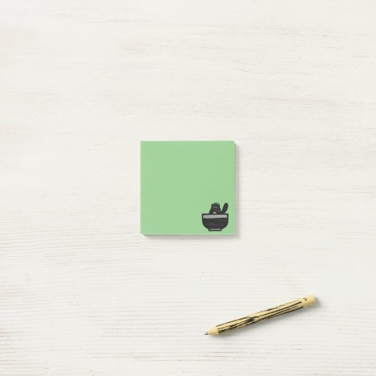 Tanuki in a bowl ポストイット (デスク上)