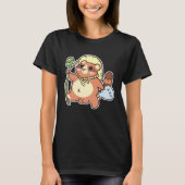 Tanuki Japanese Racoon Dog Cute Folklore Tシャツ (正面)