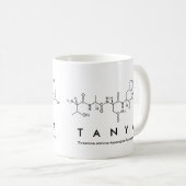 Tanyaペプチド名mug コーヒーマグカップ (正面右)
