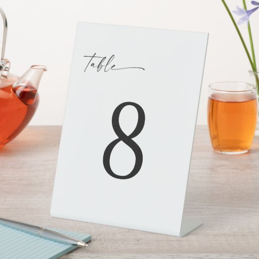 TANYA Editable Wedding Table Number 台座サイン (インサイチュ)