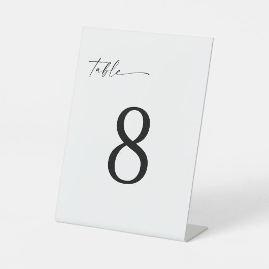 TANYA Editable Wedding Table Number 台座サイン (正面)