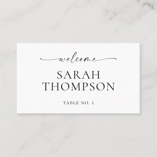 TANYA Flat Wedding Place Card or Escort Card プレイスカード (正面)