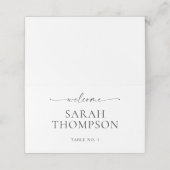 TANYA Folded Wedding Place Card Escort Card プレイスカード (外部開封)