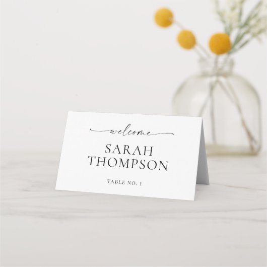 TANYA Folded Wedding Place Card Escort Card プレイスカード (正面)