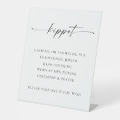 TANYA | Please Sign Our Guestbook Sign, Ro 台座サイン (正面)