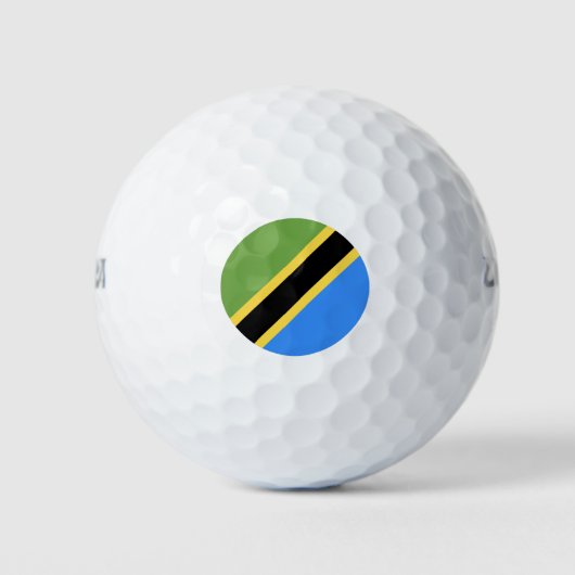 Tanzania Flag ゴルフボール (正面)