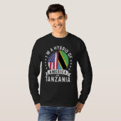 Tanzanian American Patriot Grown Flag Humor Tシャツ (正面フル)