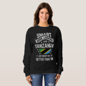 Tanzanian Flag Native Pride  Tanzania Tanzanian Ro スウェットシャツ (正面フル)