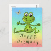tanzender Frosch Postkarte ポストカード (正面/裏面)