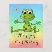 tanzender Frosch   Postkarte ポストカード (正面)