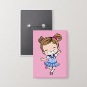 Tanzendes Mädchen 缶バッジ (正面/裏面)