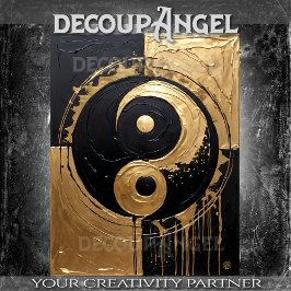 TAOインとヤン金ゴールドと黒 – デコページ –  薄葉紙