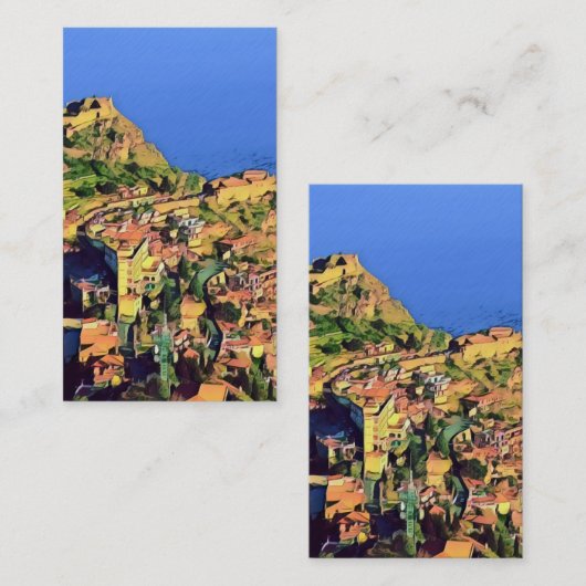 TAORMINA – シチリア –  名刺 (正面/裏面)