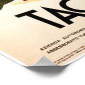 TAORMINA SICILYテアトロアンティコオールドイタリア旅行 ポスター (角)