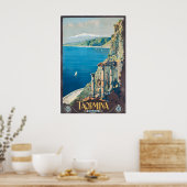 Taormina Sicily Italy Vintage Travel Poster ポスター (キッチン)
