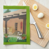 Taosのテラスの~の景色 キッチンタオル (四つ折り)