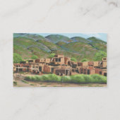 Taosの村落、ニューメキシコ 名刺 (裏面)