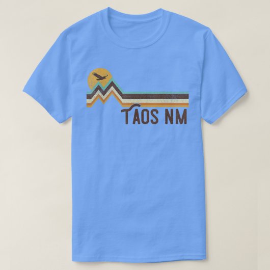 Taosニューメキシコ70s 80sレトロスタイルヴィンテージ tシャツ (デザイン正面)