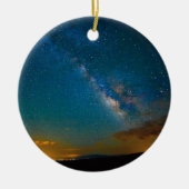Taos、ニューメキシコ上の銀河 セラミックオーナメント (正面)
