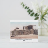 Taos NM、ピコリスの頭皮ハウス、古いポストカード ポストカード (スタンド正面)