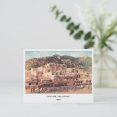 Taos NM、Pueblo、1940年代のはがき ポストカード (スタンド正面)