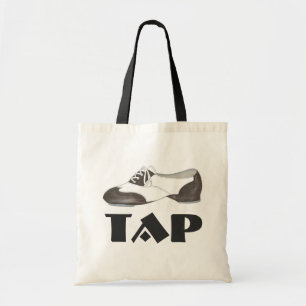 Tap Dance Black White Oxford Shoe Dancer Gift Bag トートバッグ