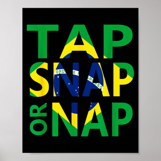 Tap Snap or Nap - ブラジリアン柔術と ポスター (正面)