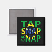 Tap Snap or Nap - ブラジリアン柔術と マグネット (正面/裏面)