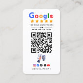 Tap to Review Google Review QR Code Google Ratings 名刺 (裏面)