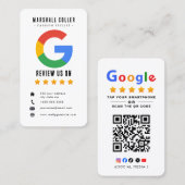 Tap to Review Google Review QR Code Google Ratings 名刺 (正面/裏面)