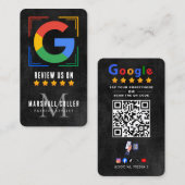 Tap to Review Google Review QR Code Google Ratings 名刺 (正面/裏面)