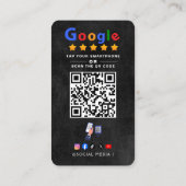 Tap to Review Google Review QR Code Google Ratings 名刺 (裏面)