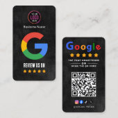 Tap to Review Google Review QR Code Google Ratings 名刺 (正面/裏面)