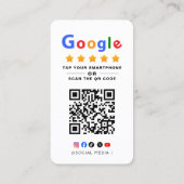 Tap to Review Google Review QR Code Google Ratings 名刺 (裏面)