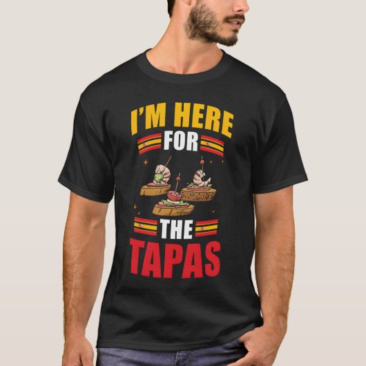 Tapas Spanish Food Spain Dishravel friend Tシャツ (正面)