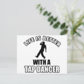 Tapdanceデザイン ポストカード (スタンド正面)