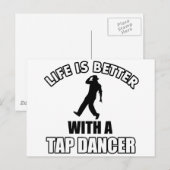Tapdanceデザイン ポストカード (正面/裏面)
