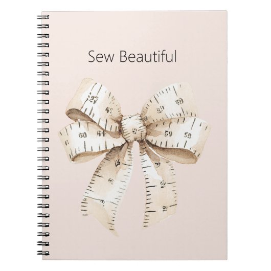 Tape Measure Bow ノートブック (正面)