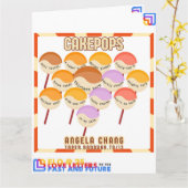 Taper:CakePops ELO2025のごあいさつ カード (黄色い花)