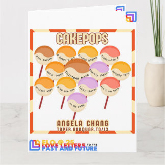 Taper:CakePops ELO2025のごあいさつ カード
