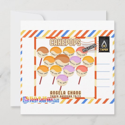 Taper:CakePops ELO2025のごあいさつ シーズンカード (正面)