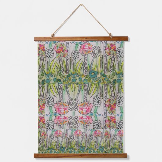 Tapestry - Jungle Abstract 吊り下げ型タペストリー (正面)