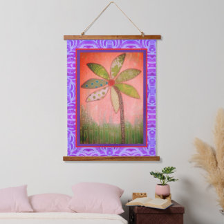 Tapestry - Large Whimsical Flower 吊り下げ型タペストリー