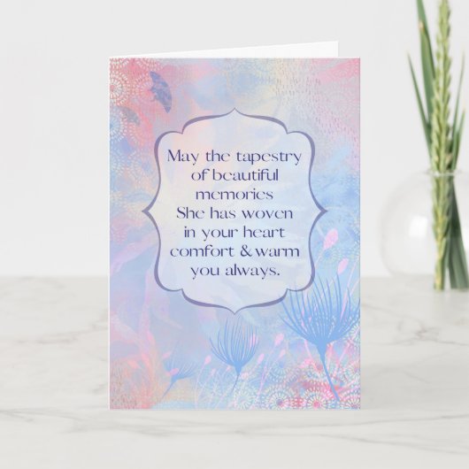 Tapestry of Memories Sympathy Loss of a Sister カード (正面)
