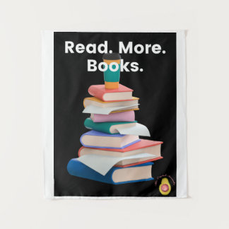Tapestry of "Read. More. Books." タペストリー